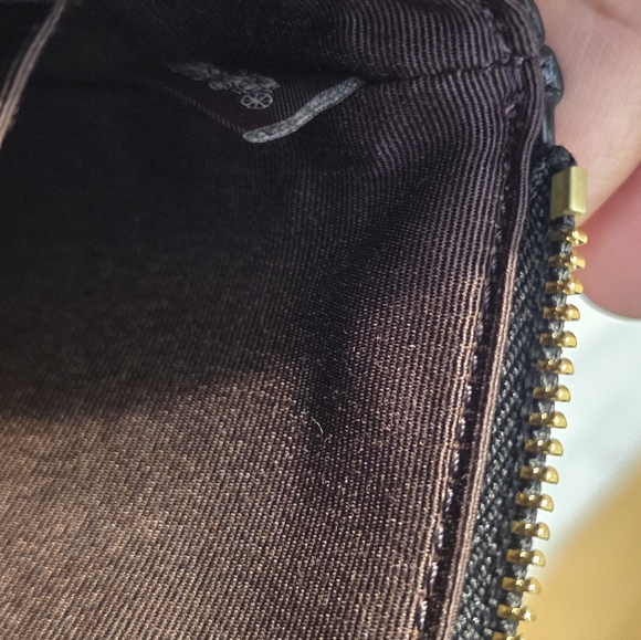 Coach  zip wristlet in signature leather Brand New - Picture 11 of 12